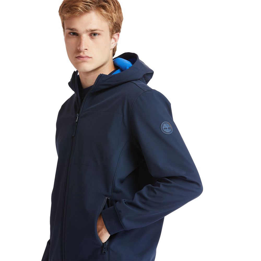 Jaqueta Masculino - Timberland Mt. Waumbeck Hooded Softshell - DKPGC6038 - Azul Marinho